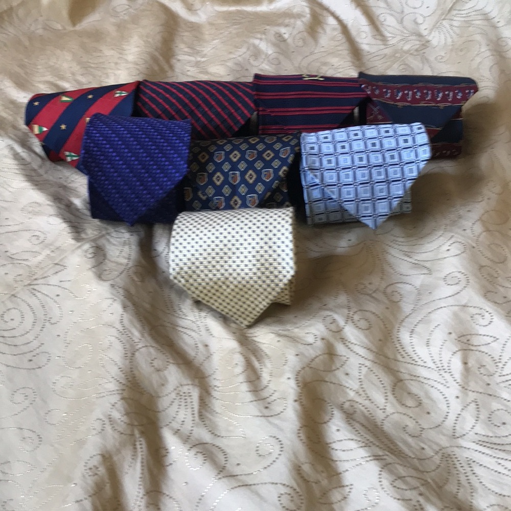 Tommy Hilfiger 100% silk ties (lot of 8)